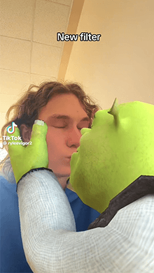 Kissing Shrek by Rylee