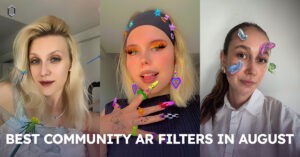 Article "Best Community AR Filters in August" cover