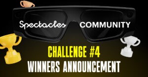 Article "Spectacles Community Challenge #4: Winners Announcement" cover